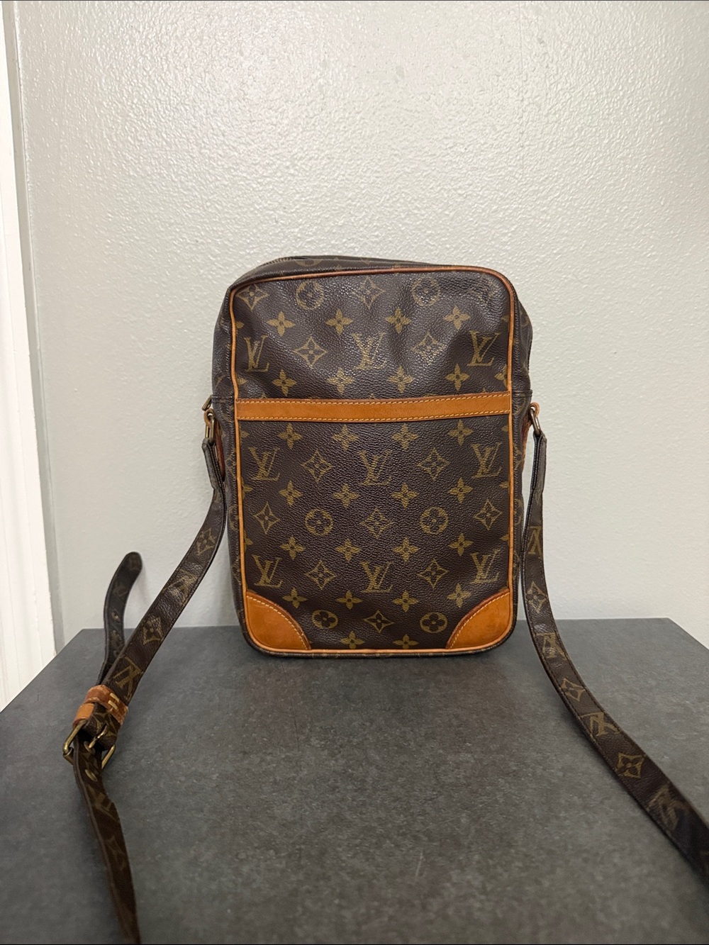 Louis Vuitton Monogram Danube Messenger Bag in Brown and Tan